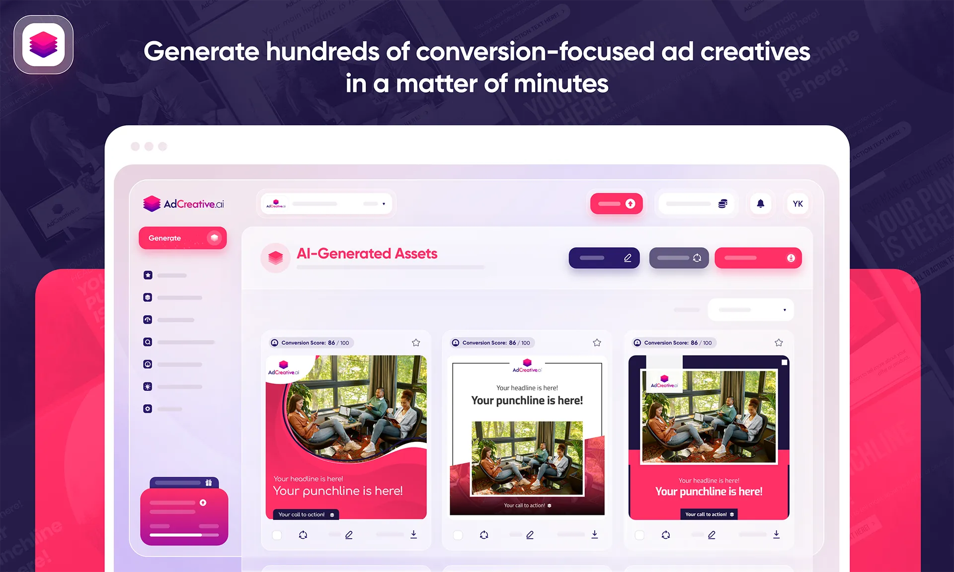 AdCreative.ai High-Velocity Creative Studio