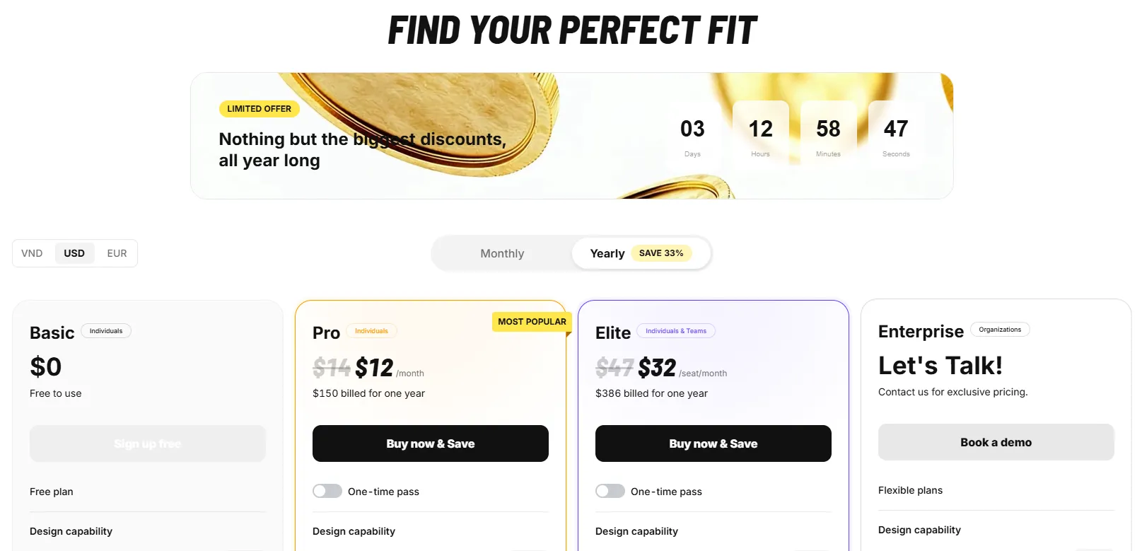 Coohom official subscription tiers and designer pricing options
