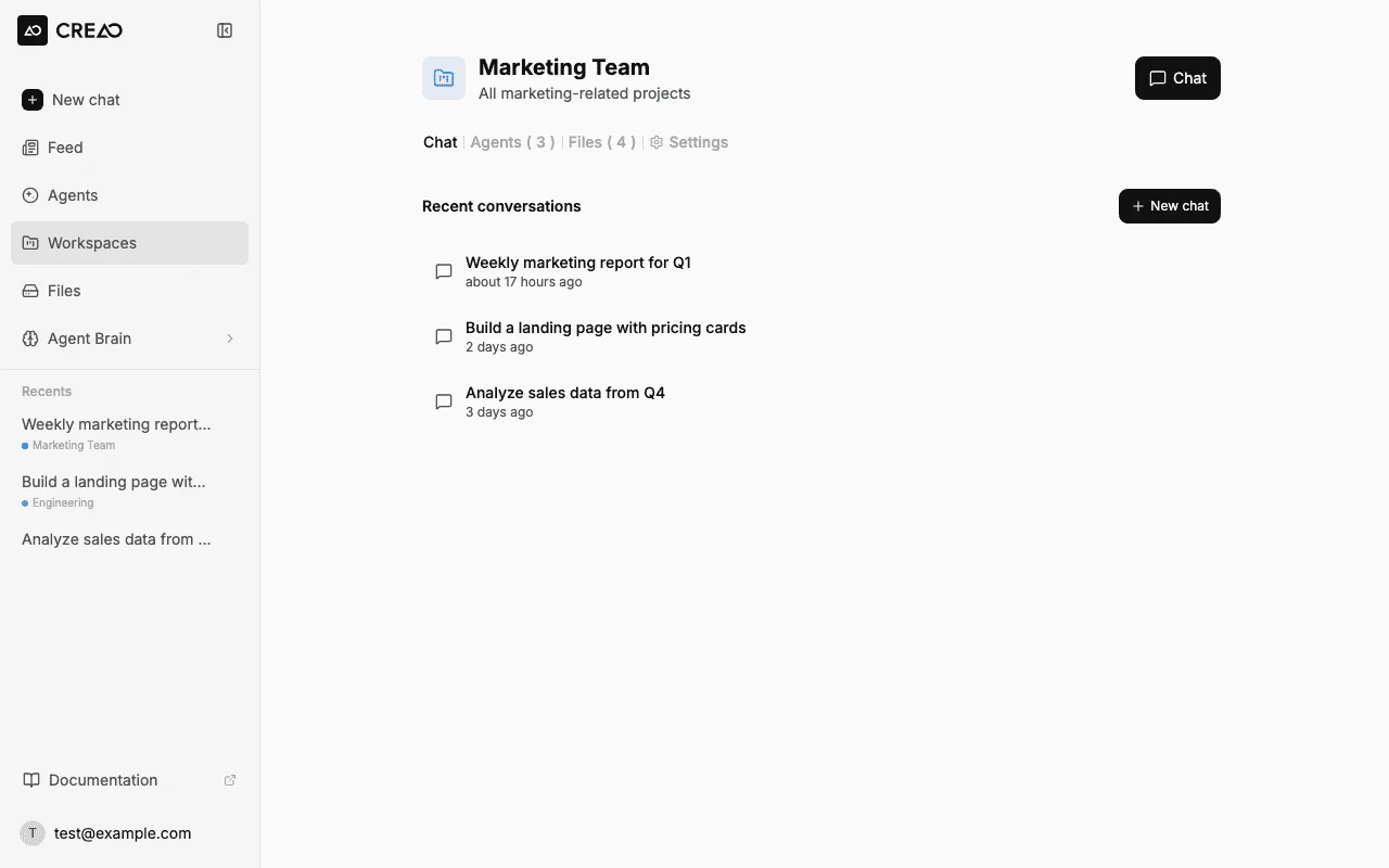 Creao Visual Component Editor & Live Application Canvas