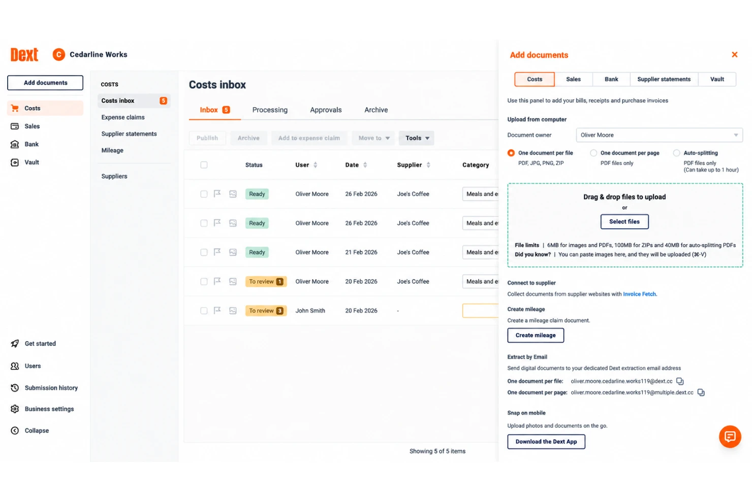 Dext Prepare Mobile Receipt Capture & Automated OCR Extraction