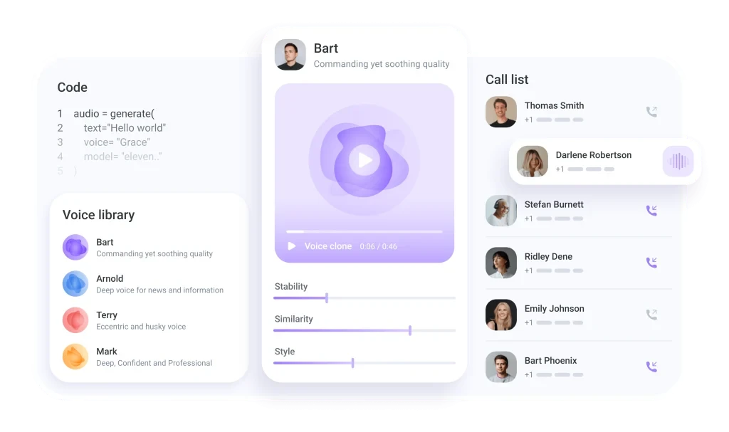 ElevenLabs Speech Synthesis & AI Voice Generator Studio