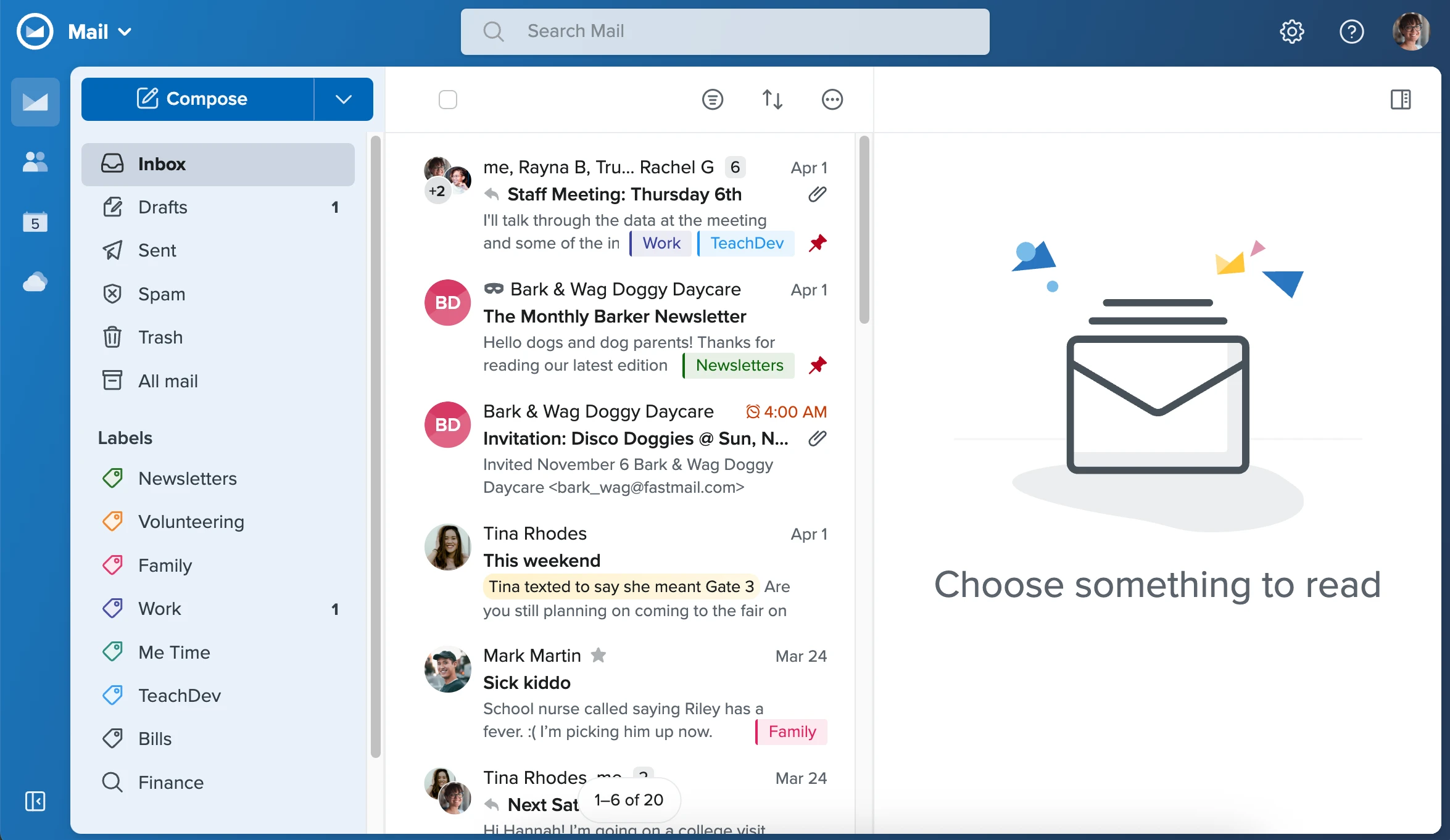 Fastmail Modern Webmail Inbox & Clean Email Interface
