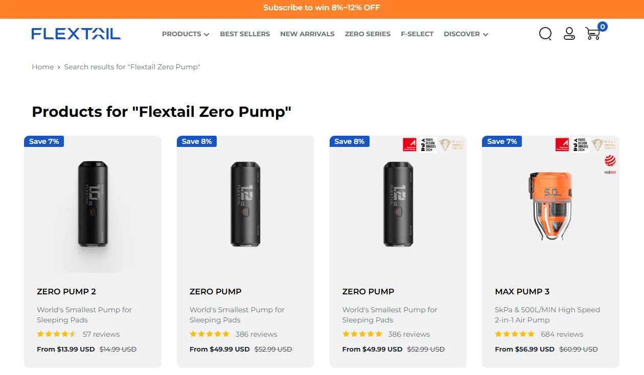 Flextail official store hardware pricing and bundle options