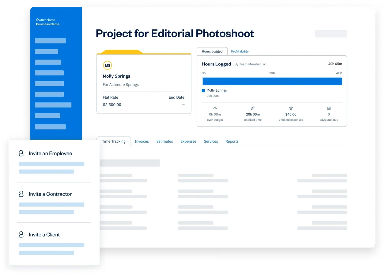 FreshBooks Project Profitability & Team Time Tracking
