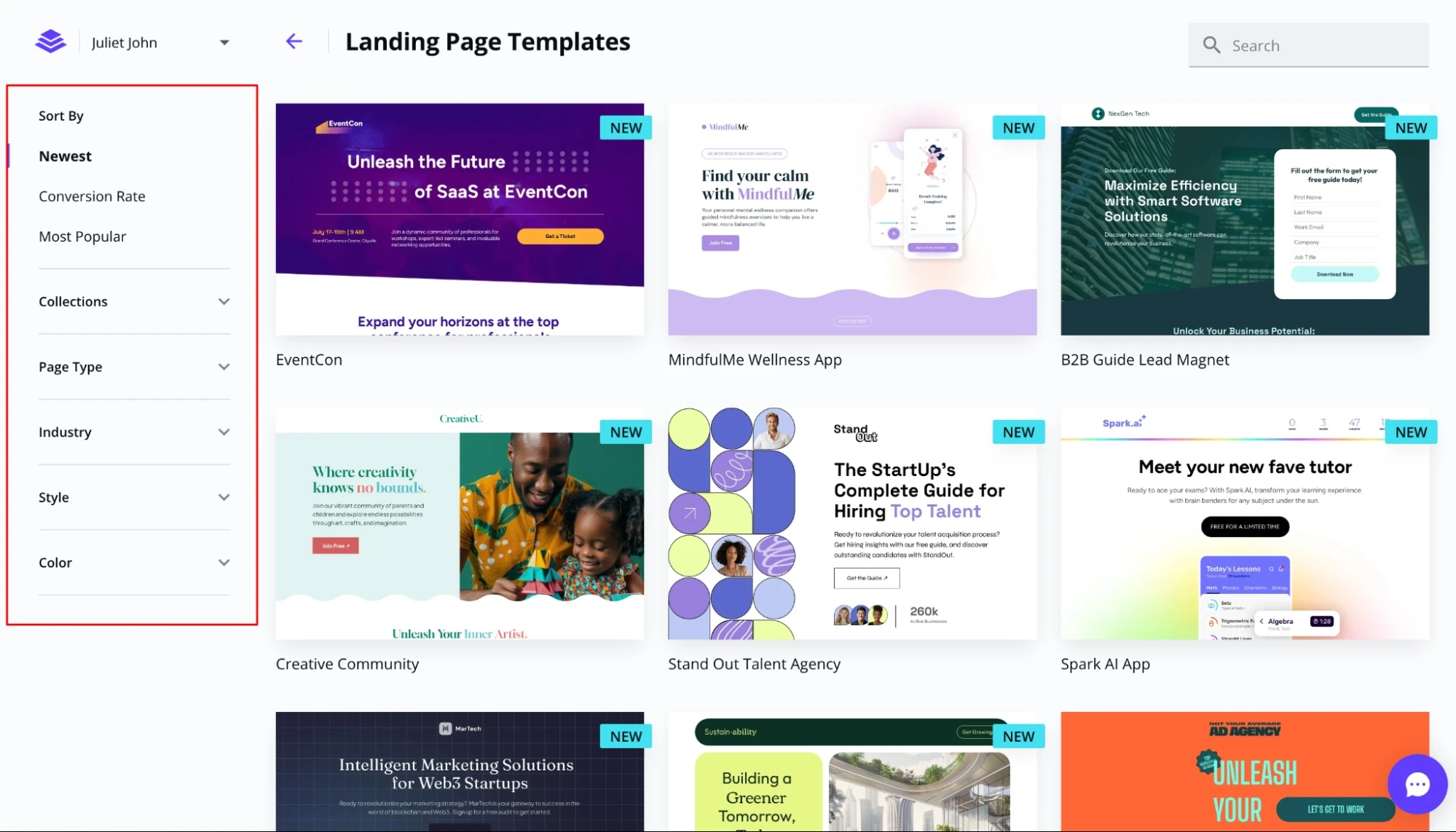Leadpages High-Converting Template Library & A/B Split Testing