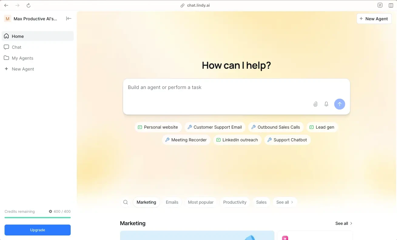 Lindy AI Autonomous Agent Builder & Workflow Studio