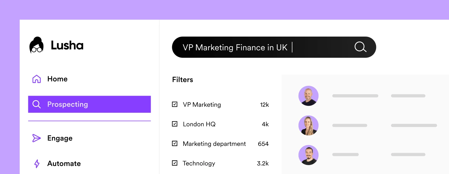 Lusha Buyer Intelligence & Intent Data Filtering Hub