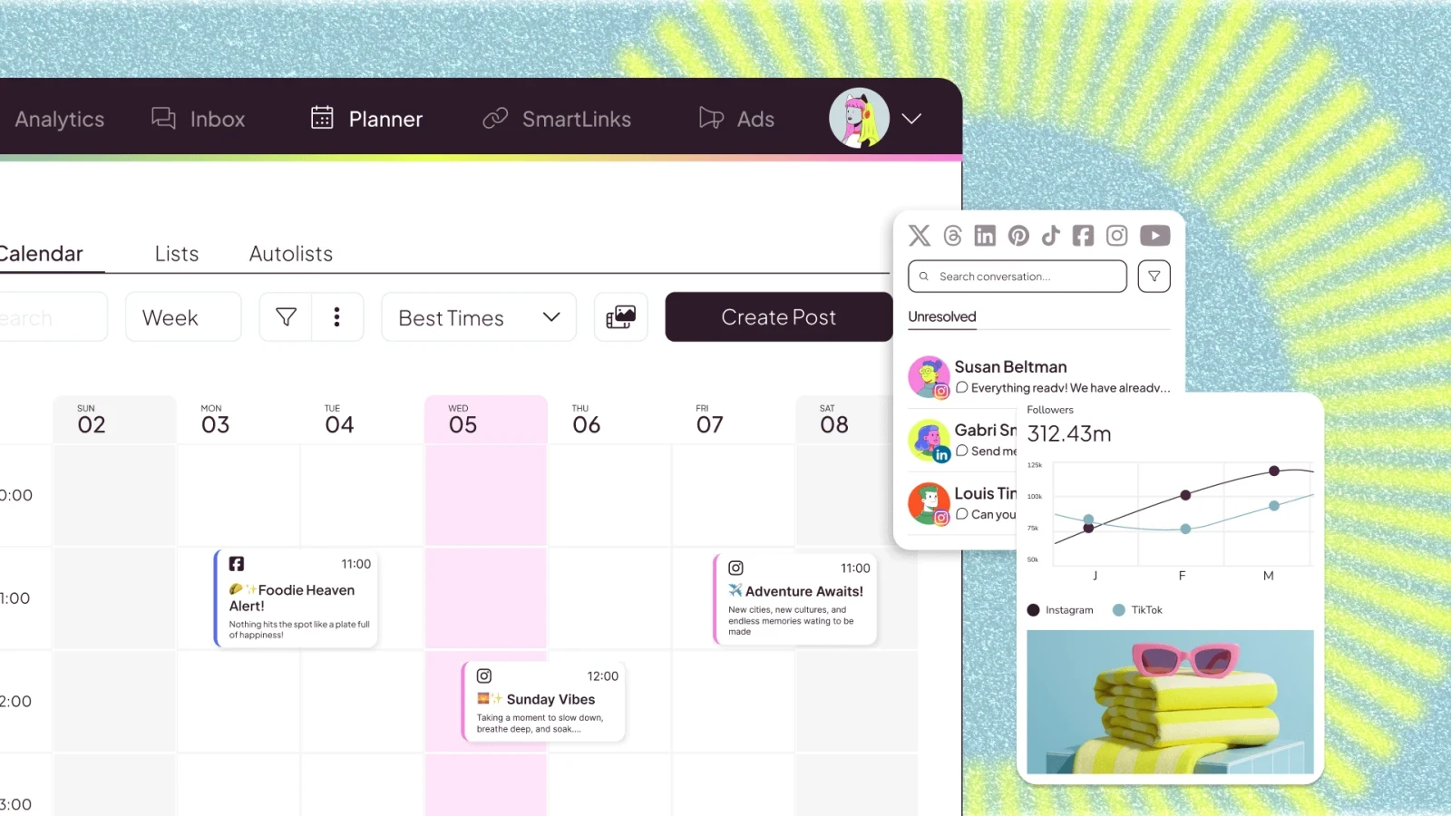 Metricool Multi-Platform Social Media Analytics & Reporting Hub