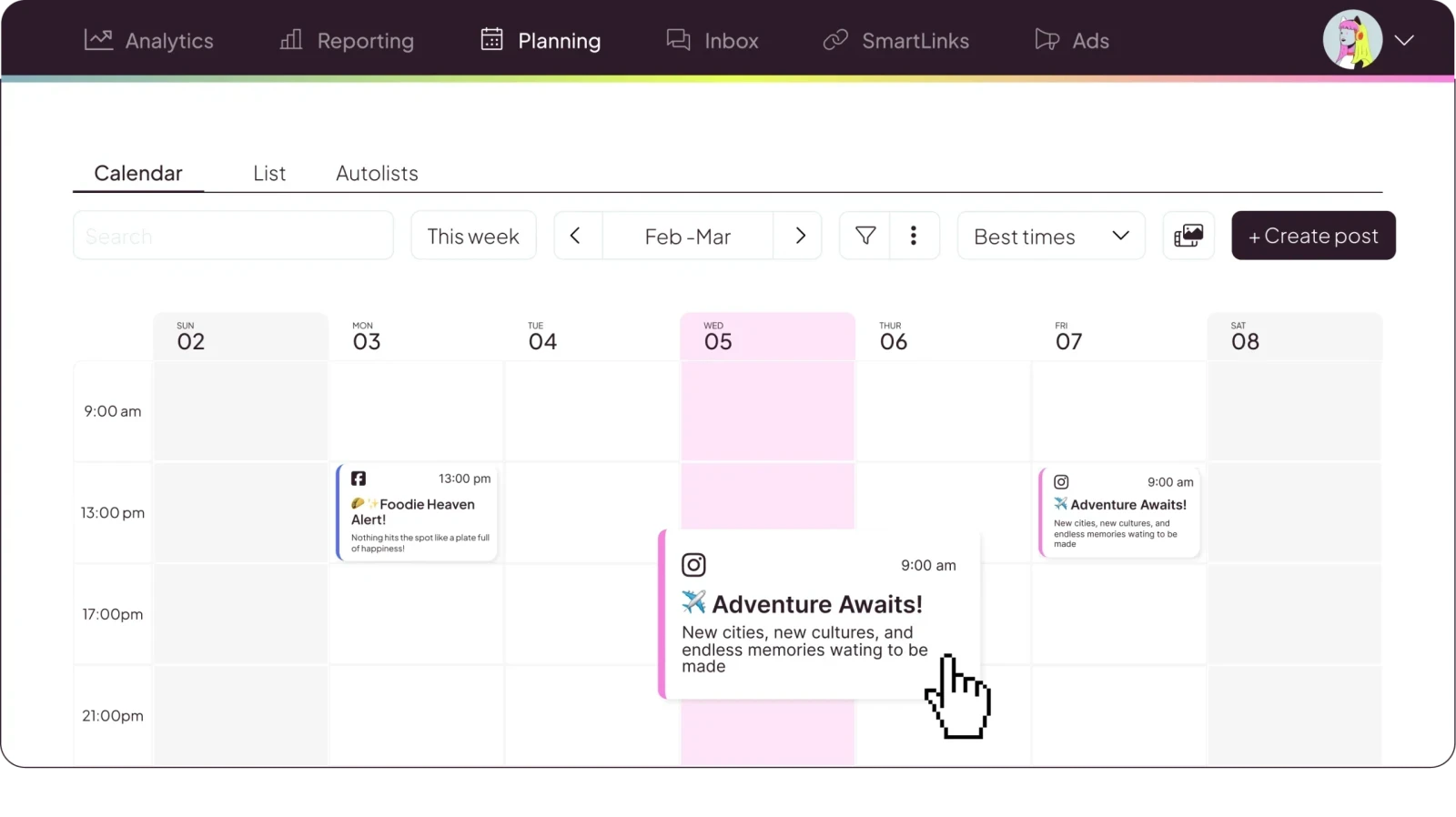 Metricool Multi-Platform Social Media Scheduler