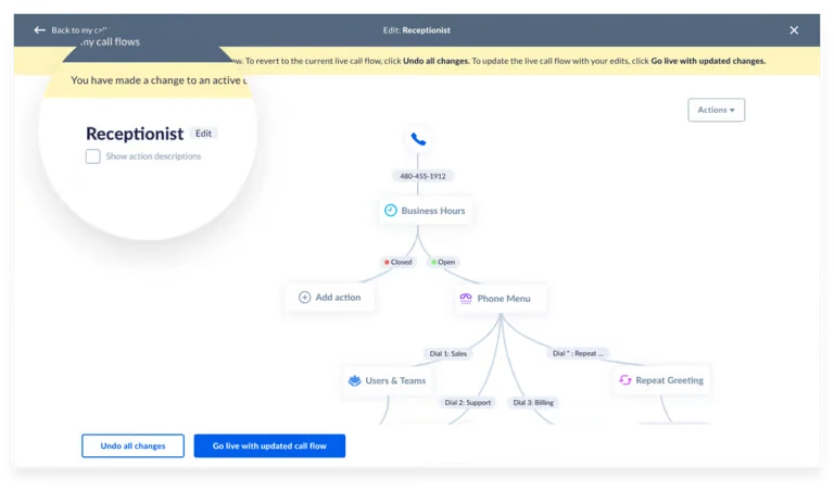 Nextiva Visual Call Flow Studio & Auto-Attendant IVR Builder