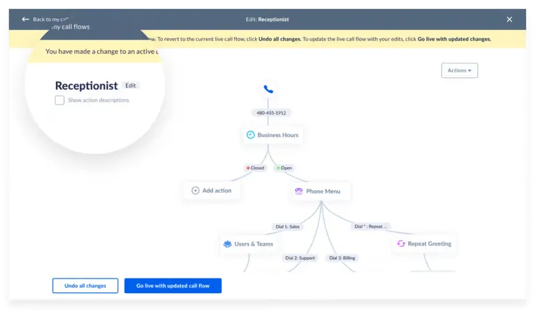 Nextiva Visual Call Flow Studio & Auto-Attendant IVR Builder