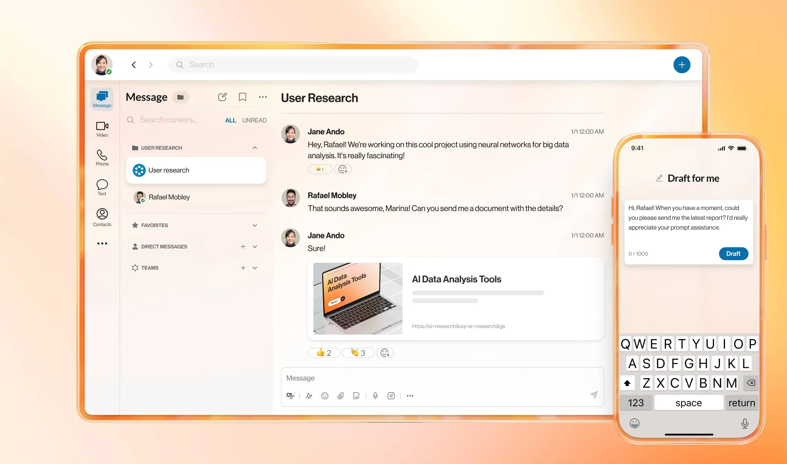 RingCentral RingEX Unified Desktop Application