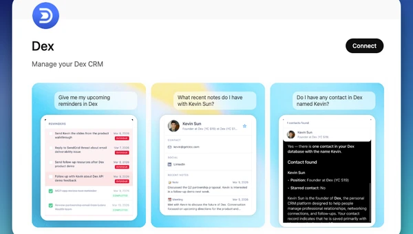 Dex product screenshot