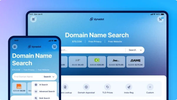 Dynadot product screenshot