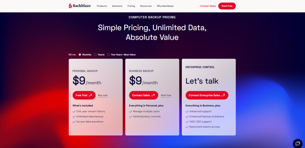 Backblaze Computer Backup