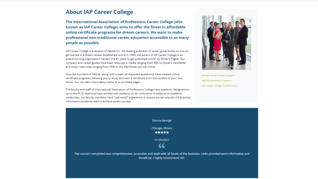 IAP Career College review