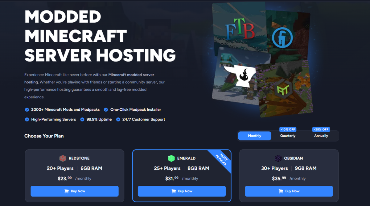 Shockbyte Minecraft mods and modpack installer