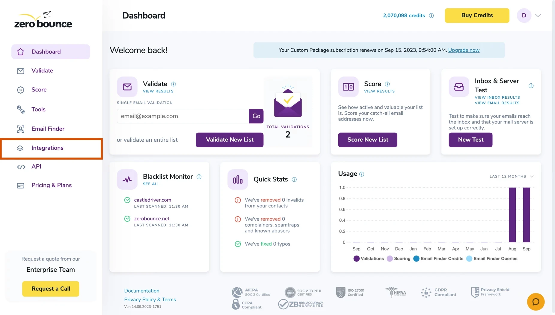 ZeroBounce integrations can bring email validation directly into existing marketing and CRM workflows.